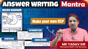 Make your Own USP for the UPSC Mains Answer Writing #QEP #mkyadav