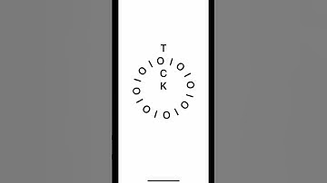 🕰️ A Fun Clock Animation with Rotating Letters: SwiftUI Art! 🔄