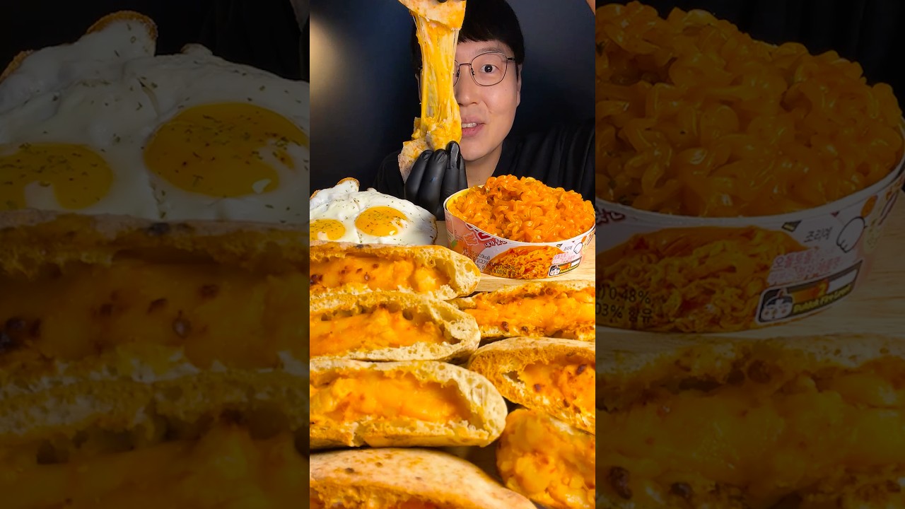 역대급 치즈 폭탄 피타브레드 매콤닭가슴살치즈 먹방ASMR🧀🔥#mukbang