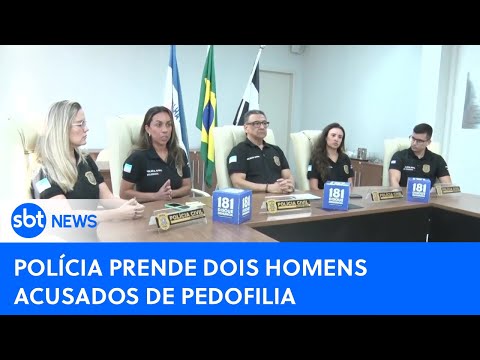 Video policia-prende-homens-acusados-de-abusar-sexualmente-de-menores-de-idade-sbt-newsna-tv-08-05-24