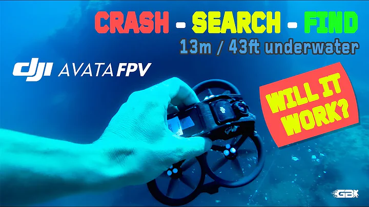 DJI AVATA CRASH - SEARCH - FIND 13mt/43ft underwater. Will it work again?