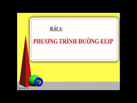 [L10] Định nghĩa và phương trình chính tắc của Elip