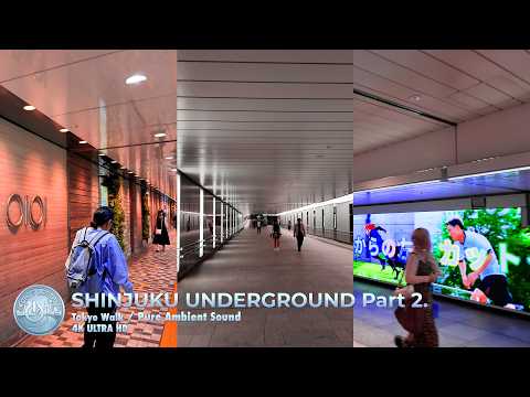 Shinjuku Underground Walk (Part 2) 2026 Summer: Across the Mega Station Underground! [4K with MAP]