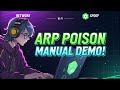 How to Perform ARP Poisoning Manually | Full Demo