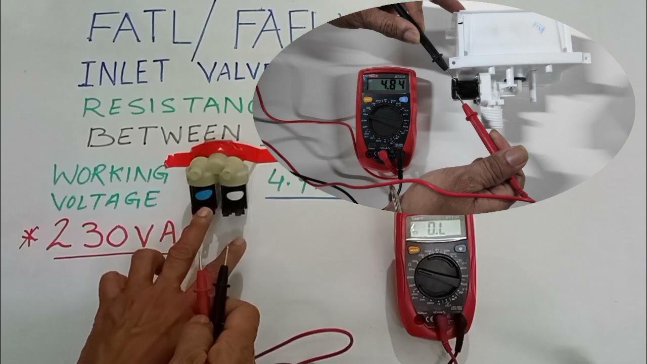 Test a washing machine water inlet valve? II washing machine repair