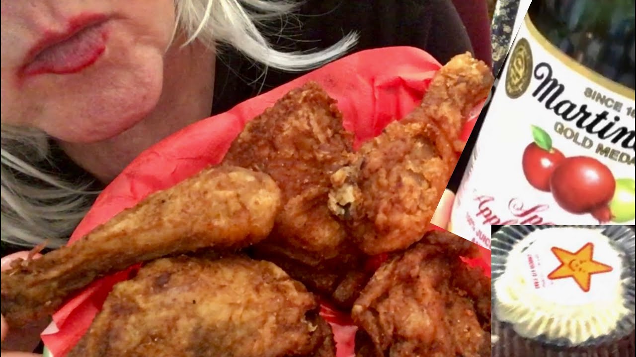 Quiet ASMR Simple Supper Tonight Fried Chicken and Chocolate Cake