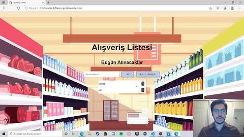 Alışveriş Listesi Oluşturma Ödev-5 - HTML/CSS/JS