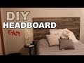 DIY Rustic Headboard w/Vinyl Flooring