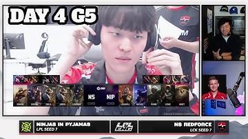 NS vs NIP - Game 1 | Day 4 2025 LoL Asia Invitational | NS RedForce vs Ninjas in Pyjamas G1 full