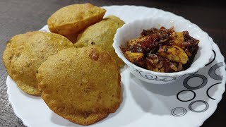 आलू मसाला पूरी रेसिपी || aalo puri receipe || मसाला और खस्ता आलू पूरी रेसिपी |