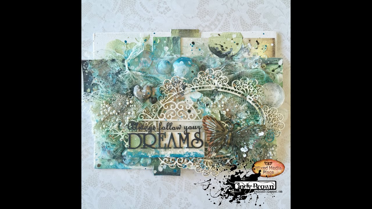 My dream Canvas for Mixed Media PLace - YouTube