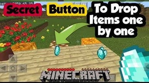 Minecraft pe how to drop item one by one working trick very easy
