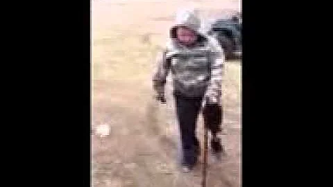 Superman Kenny rocking out on his prosthetic leg