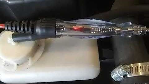 Testing for Injection Pulse with a simple Test Light