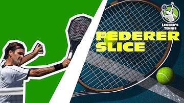 Roger Federer   Slow Motion Slice Backhand