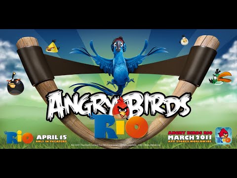 🐦🐒 Сердитые птички в Рио (Angry Birds Rio). Прохождение. (Андроид)