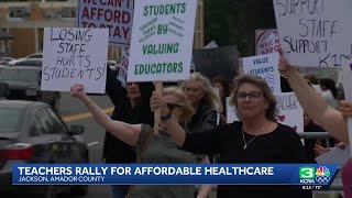 Amador County teachers rally for affordable health care