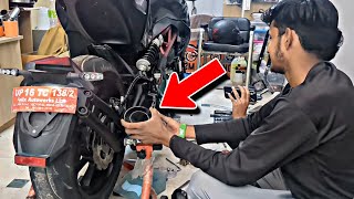 India's 1st SRK 400 with full system custom exhaust - Affu_Speed