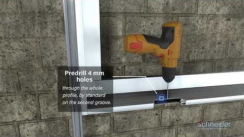 Schneider mirror cabinets: universal installation frame installation video