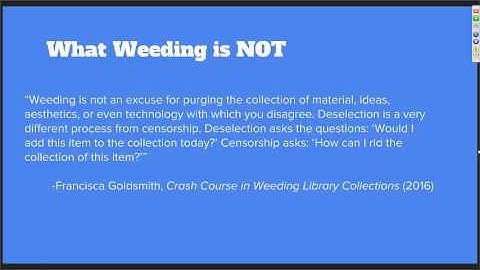 Weeding the School Library Collection