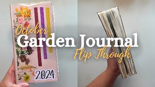 October in my Garden Planner | 2024 Planner Flip Through