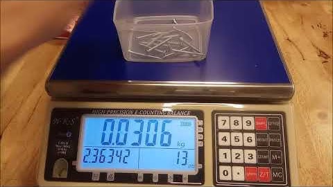 CHS-30D Counting Scale - Tutorial #5 - Counting w/ Known Weight