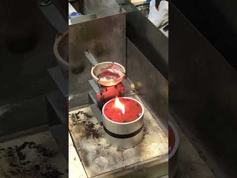 Sand Casting 10 ounces of Sterling Silver. Gorgeous casting!