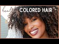 how to maintain HEALTHY COLORED hair! | curly girl friendly