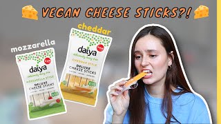 VEGAN CHEESE STICKS!? || Daiya Cheese Sticks Taste Test