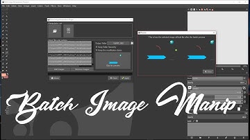 How to batch image manipulation in Gimp