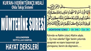 Mümtehine Suresi - Türkçe Meali