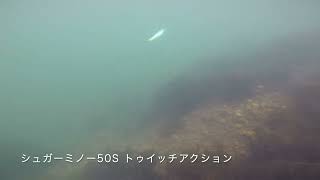 シュガーミノー50S アクション