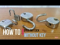 how to open a lock without key
