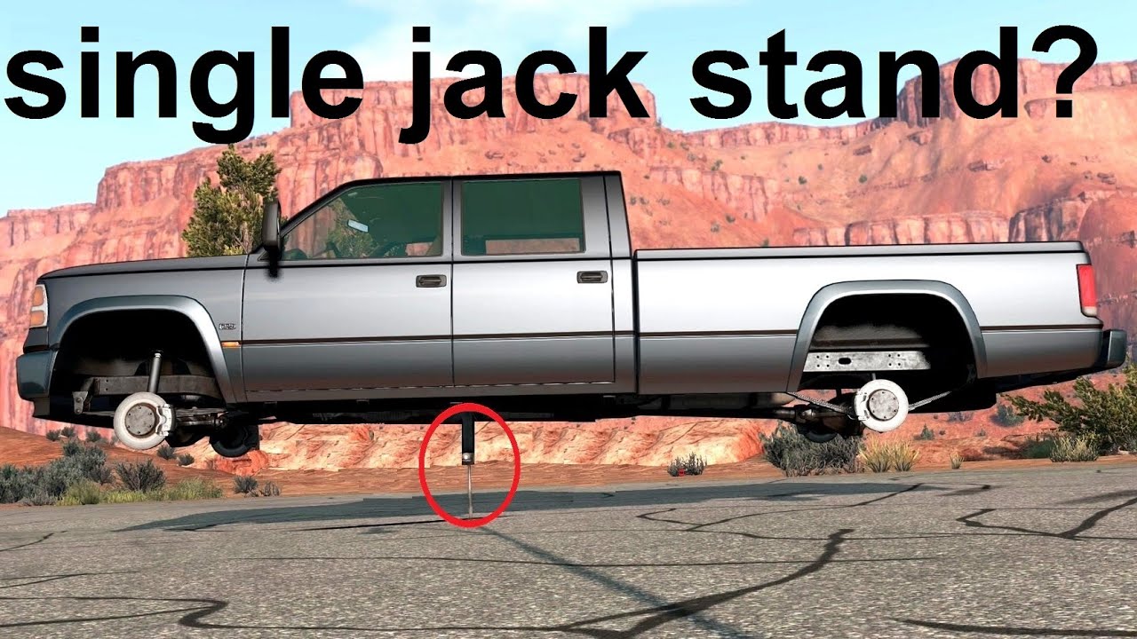 The 1 Jack Stand Challenge! BeamNG. Drive YouTube
