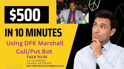 Make $500 In 10 Minutes Using Binary Bot {Call/Put) - Marshall