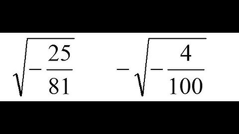 Express Square Roots of Negative Numbers Using 𝑗 ( i ) 08