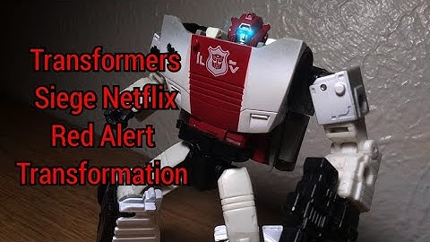 Transformers Siege Netflix Red Alert Transformation | Stop-Motion Short