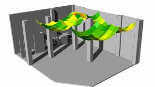 Kangaroo digital simulations with springs and planarity optimization with Galapagos