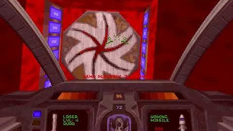 Old Descent Demos: Descent 1 Level 10 Playthrough