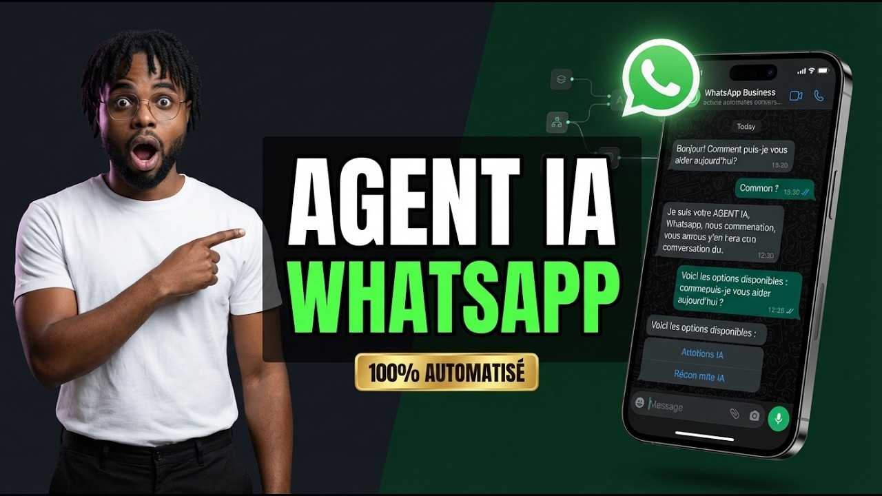 créer votre agent IA WhatsApp qui répond et convertit 24h/24