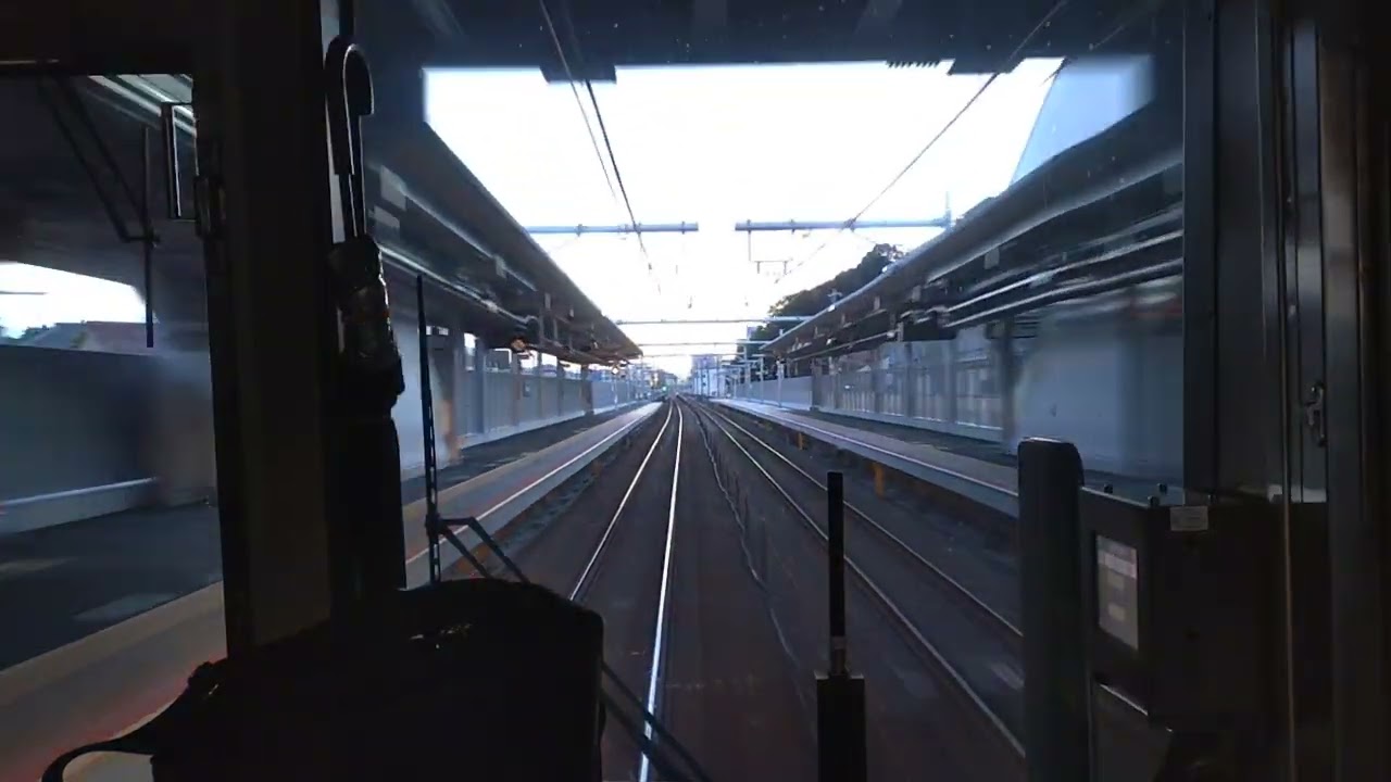 【山陽線上り・前面展望】3416M　223系（V62）+225系（I7）新快速京都方面草津行　英賀保→姫路　※開業前の手柄山平和公園通過