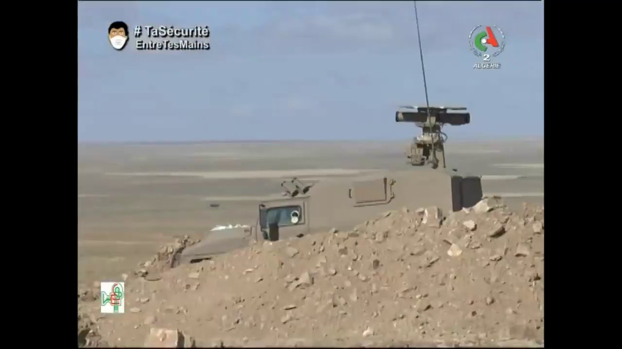 Работа расчета самоходного ПТРК Корнет ЭМ на учениях алжирской армии