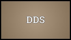 DDS Meaning