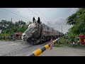 Dangerous Mad Horse Headed Balurghat Express Furious Moving Throughout at Railgate 