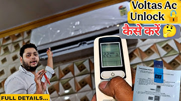 Voltas ka new Ac Unlock kaise kare 🤔 #techac #viralvideo #trending