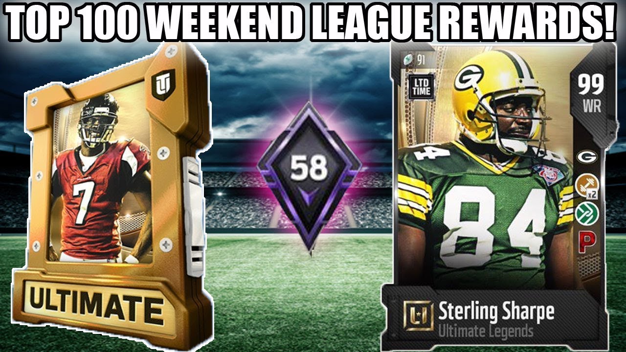 TOP 100 WEEKEND LEAGUE REWARDS FOR NEW ULTIMATE LEGENDS! | MADDEN 18 ULTIMATE TEAM