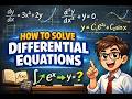 How to solve differential equations
