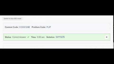 codechef november cookoff 2020 flip the coin   | flip the coin | python #codechef