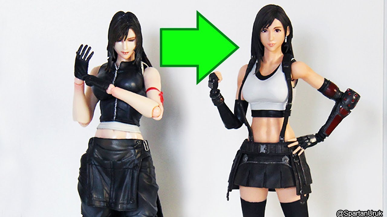 Play Arts Kai Final Fantasy VII Advent Children vs Remake Tifa 