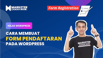 Cara membuat form pendaftaran pada wordpress